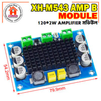 XH-M543 Dual Channel D-Class Digital Power Amplifier Board TPA3116D2 Audio Amplifier Module High Power 2*120W DC 12V-24V_img_4