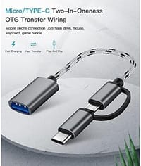 2 in 1 USB 3.0 OTG Adapter Cable Type-C Micro USB to USB 3.0 Interface Charging Cable Line for Cellphone Converter_img_0
