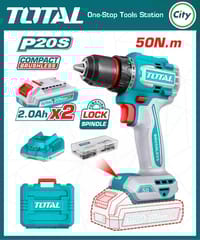 ২০ ভোল্ট কম্প্যাক্ট ব্রাশলেস কর্ডলেস ড্রিল মেশিন TOTAL TDLI205062_img_0