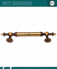 ১২ ইঞ্চি ডোর হ্যান্ডেল অ্যান্টিক ব্রাশ পলিশ করা মিনার মডেলের দরোজার হাতল_img_2