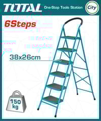 ৬ স্টেপ ষ্টীল ল্যাডার ১৫০ কেজি ধারণ ক্ষমতার TOTAL THLAD09061_img_0