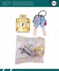 প্রিমিয়াম মানের ড্রয়ার লক ক্রাউন চাবির লক ফার্নিচার ক্যাবিনেট ওয়ারড্রোব ডোর লক গোল্ডেন_img_3