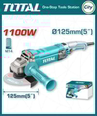 ১১০০ ওয়াট ৫ ইঞ্চি অ্যাঙ্গেল গ্রাইন্ডার মেশিন TOTAL TG11012556_img_0