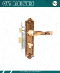 ডোর হ্যান্ডেল লক উচ্চ সুরক্ষা ছোট আকারের হ্যান্ডেল লক ভিতরে দরজার জন্য নব সহ রুমের দরজার লক Door Lock_img_0