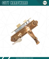 ডোর হ্যান্ডেল লক উচ্চ সুরক্ষা ছোট আকারের হ্যান্ডেল লক ভিতরে দরজার জন্য নব সহ রুমের দরজার লক Door Lock_img_1