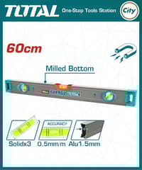 ২৪ ইঞ্চি স্পিরিট লেভেল শক্তিশালী চুম্বক সহ TOTAL TMT26028M_img_0