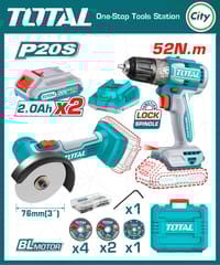 ২ পিস কর্ডলেস ড্রিল এবং গ্র্যান্ডিং কম্বো সেট TOTAL TCKLI20278_img_0