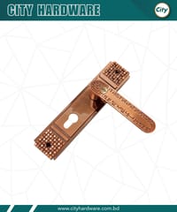 উচ্চ সুরক্ষার ছোট আকারের হ্যান্ডেল লক রুম ডোর লক কফি রঙের 613CF_img_2