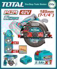 ৪২ ভোল্ট ১২৮০ ওয়াট কর্ডলেস সার্কুলার স মেশিন TOTAL TSLI4218511_img_0