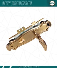 হাই সিকিউরিটি হ্যান্ডেল লক কফি রঙের হেভি মেইন ডোর লক 317CF_img_1