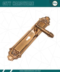 বড় সাইজের হ্যান্ডেল লক হাই সিকিউরিটি কফি রঙের মেইন ডোর লক_img_2