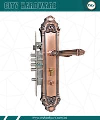 বড় সাইজের হ্যান্ডেল লক হাই সিকিউরিটি অ্যান্টিক রঙের মেইন ডোর লক_img_0