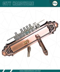 বড় সাইজের হ্যান্ডেল লক হাই সিকিউরিটি অ্যান্টিক রঙের মেইন ডোর লক_img_1