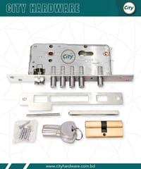 বড় সাইজের হ্যান্ডেল লক হাই সিকিউরিটি অ্যান্টিক রঙের মেইন ডোর লক_img_3