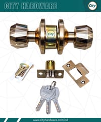 প্রিমিয়াম মানের রাউন্ড লক নতুন মডেলের ডোর লক অ্যান্টিক ব্রাশ_img_2