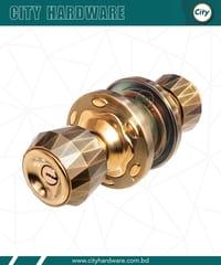 প্রিমিয়াম মানের রাউন্ড লক নতুন মডেলের ডোর লক কফি_img_1