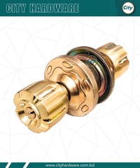 প্রিমিয়াম মানের রাউন্ড লক গোল্ডেন রঙের ডোর লক 5890GB_img_1