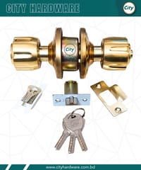 প্রিমিয়াম মানের রাউন্ড লক গোল্ডেন রঙের ডোর লক 5890GB_img_2