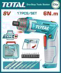 8v 6.35Nm কর্ডলেস স্ক্রু ড্রাইভার TOTAL TSDLI08025_img_0