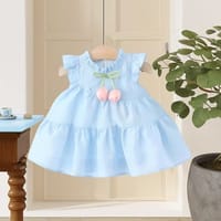 Imported👗 Summer Princess Dress – Western Style Baby Girl Skirt_img_0