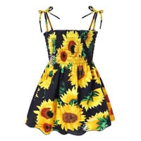 Imported 🌸Girls Summer Cotton Dress – Printed Slip Style_img_1