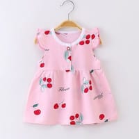 Imported 🌼 Children's Princess Dress – Soft Cotton Silk for Summer_img_1