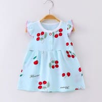Imported 🌼 Children's Princess Dress – Soft Cotton Silk for Summer_img_0