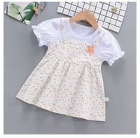 Imported 🌸  China Floral Faux Two-Piece Style_img_1