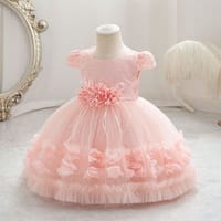 Imported 🎉 High-Quality Birthday & Party Dress – Princess Flower Girl Outfit_img_1