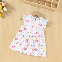 Imported ☀️ Girls' Summer Cotton Short-Sleeve Princess Dress – Baby Nightgown_img_1