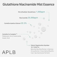 APLB Glutathione Niacinamide Mist Essence | LIPO GLUTA NIAC CEN™ 22.6% 3.55 FL.OZ/Korean Skincare, Replenishing moisture, Revitalize for gentle and improve skin texture through Niacinamide_img_3
