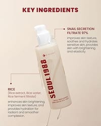 K-SECRET SEOUL 1988 Snail Mucin 97% Essence – Concentrated Yet Lightweight Formula Infused with 97% Snail Mucin | Soothing & Fast-Absorption Facial Serum | Korean Skincare, 100ml / 3.38 fl oz_img_3