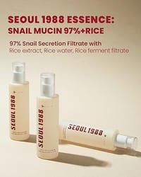 K-SECRET SEOUL 1988 Snail Mucin 97% Essence – Concentrated Yet Lightweight Formula Infused with 97% Snail Mucin | Soothing & Fast-Absorption Facial Serum | Korean Skincare, 100ml / 3.38 fl oz_img_2
