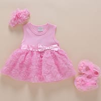 Imported ❤️ Baby Girls’ Red Princess Dress – First Birthday Celebration Outfit (Summer)_img_1