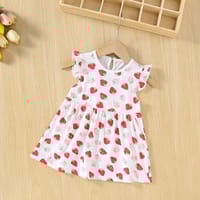 Imported ☀️ Girls' Summer Cotton Short-Sleeve Princess Dress – Baby Nightgown_img_0