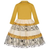 Imported ✨ Girls’ Mesh Cake Dress Set – European & American Style Piano Performance Outfit_img_3