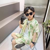 Imported 👔 Boys’ Summer Two-Piece Suit – Short-Sleeve Shirt & Pants (Korean Style)_img_2