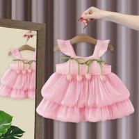 Imported 👗 Girls' Summer Princess Dress – Korean Ins Style with Slip Skirt_img_1