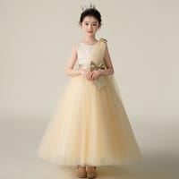 Imported 👑 Girls’ Princess Wedding & Performance Dress – Long Summer Gown_img_0