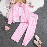 Imported 👕 Kids’ Autumn Striped Bow Shirt & Trousers Set – Long Sleeve Two-Piece Outfit_img_1