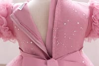 Imported ✨ Girls’ Ruffled Sleeve Beaded Sparkly Tutu Princess Dress – Flower Girl & Birthday Outfit_img_3