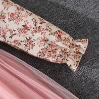 Imported 🌸 Girls’ Autumn Floral Mesh Princess Dress – Long Sleeve Collared Waist-Fit Design_img_5