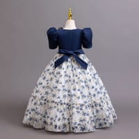 Imported 🌸 Girls’ Chiffon Floral Princess Dress – Catwalk & Party Outfit_img_4