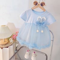 Imported🌸 Toddler Girls’ Summer Princess Dress – Casual Mesh Skirt Outfit_img_1