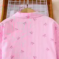 Imported 👕 Kids’ Autumn Striped Bow Shirt & Trousers Set – Long Sleeve Two-Piece Outfit_img_10