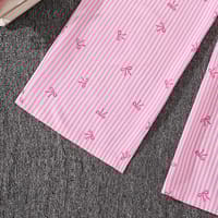 Imported 👕 Kids’ Autumn Striped Bow Shirt & Trousers Set – Long Sleeve Two-Piece Outfit_img_4