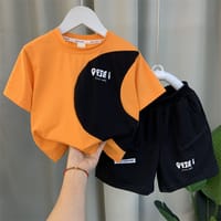 Imported 👕 Boys’ Summer Short-Sleeve Suit – Korean Style Cool Outfit_img_0