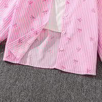 Imported 👕 Kids’ Autumn Striped Bow Shirt & Trousers Set – Long Sleeve Two-Piece Outfit_img_9