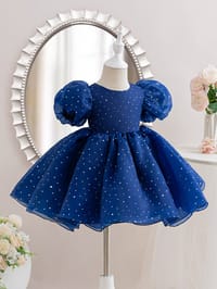 Imported 👑 Baby Girls’ Princess Wedding Dress – Mesh Puffy Flower Girl Outfit_img_0