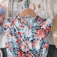 Imported 🌸 Girls’ Flying Sleeve Printed Princess Dress – Summer Foreign Trade Hot Seller_img_1